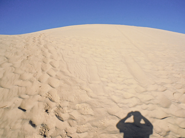 a 70-foot tall sand hill